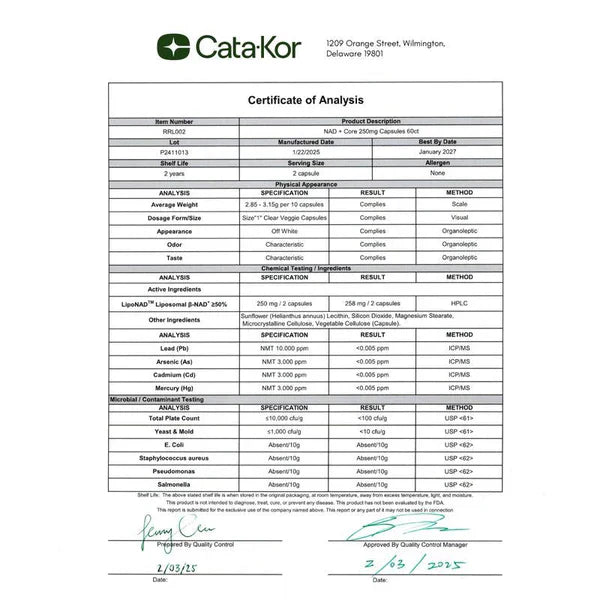 Cata-Kor NR900™ - NAD+ Supplement for Skin